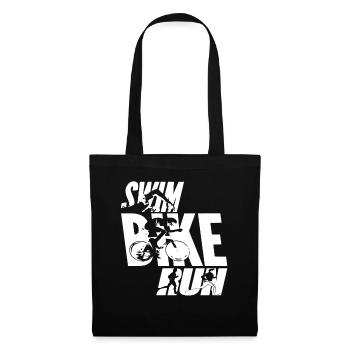 Swim Bike Run - Tote Bag - black - Front