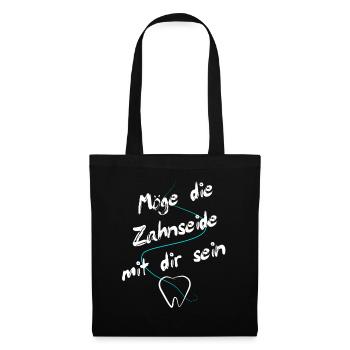 Zahntechnik Zahntechniker - Stoffbeutel - Schwarz - Vorne