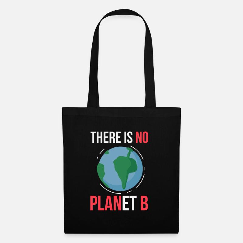 Il n'y a pas de planète B - Sac en tissu - noir