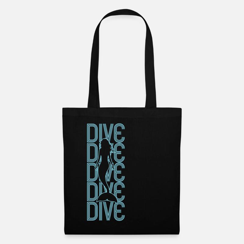 Plongeurs plongée apnée plongée sous-marine eau mer - Sac en tissu - noir
