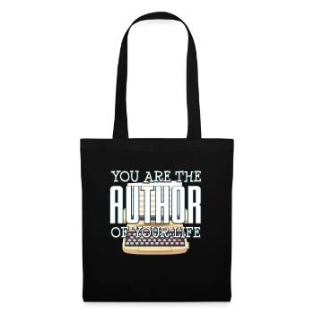 author - Tote Bag - black - Front