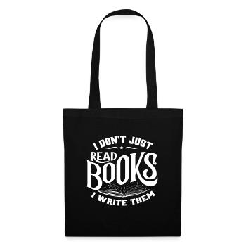 Author Writing books - Tote Bag - black - Front