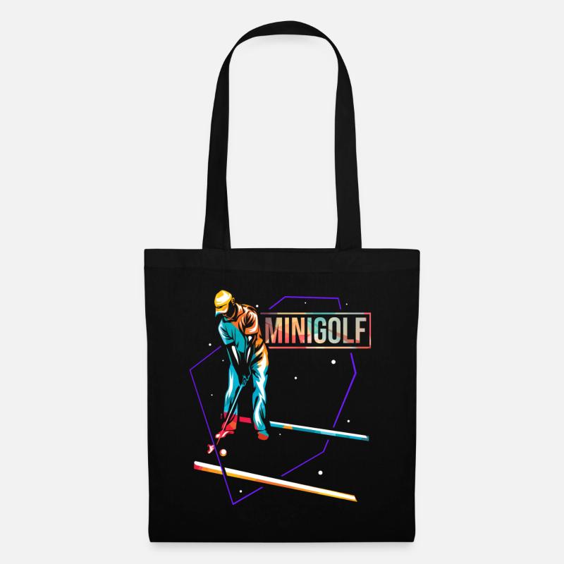 miniature golf - Tote Bag - black