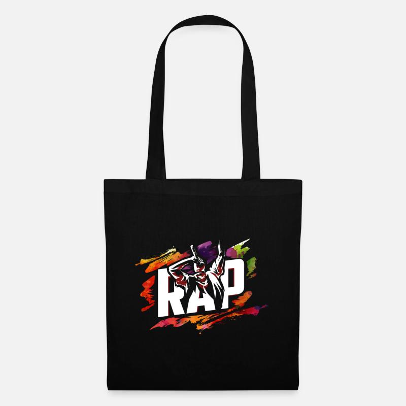 rap - Sac en tissu - noir