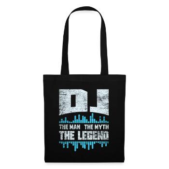 DJ disc-jockey - Sac en tissu - noir - Devant
