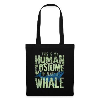 whale - Tote Bag - black - Front