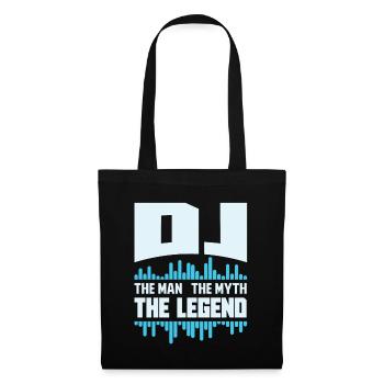 DJ - Tote Bag - black - Front