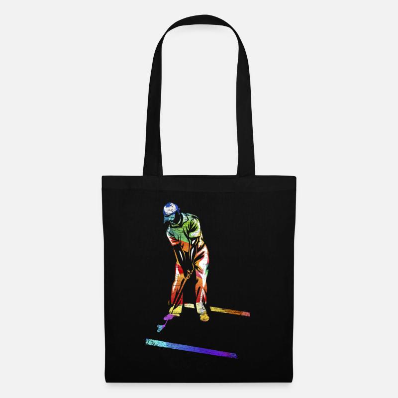 Minigolf Geschenk - Stoffbeutel - Schwarz