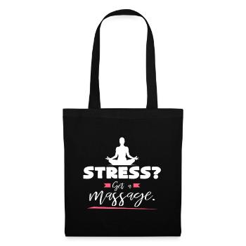 Stress Massage Time Out - Tote Bag - black - Front