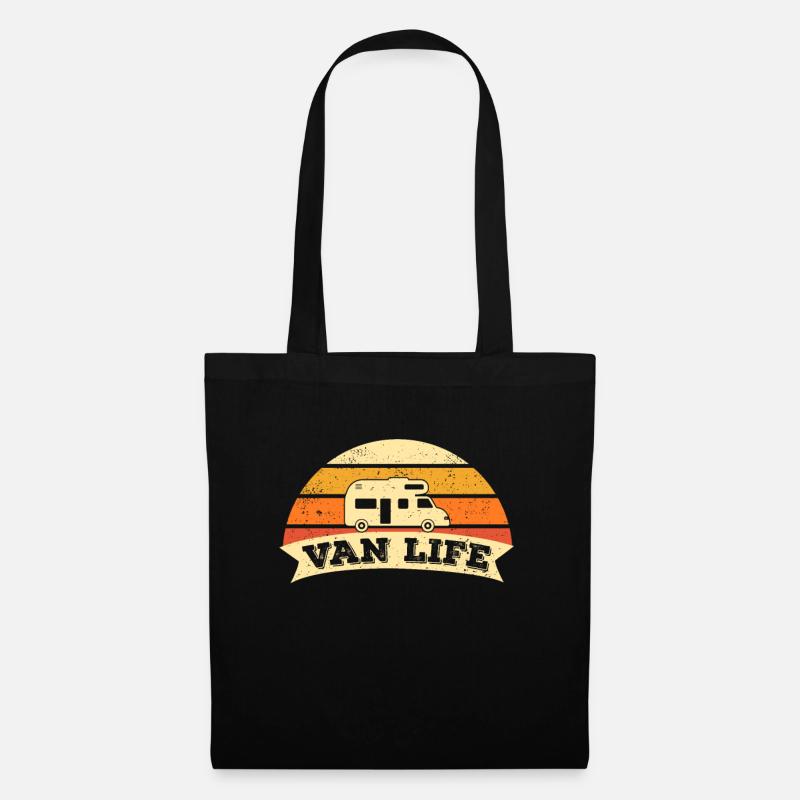 RV Camper Caravan Van RV Gift - Tote Bag - black