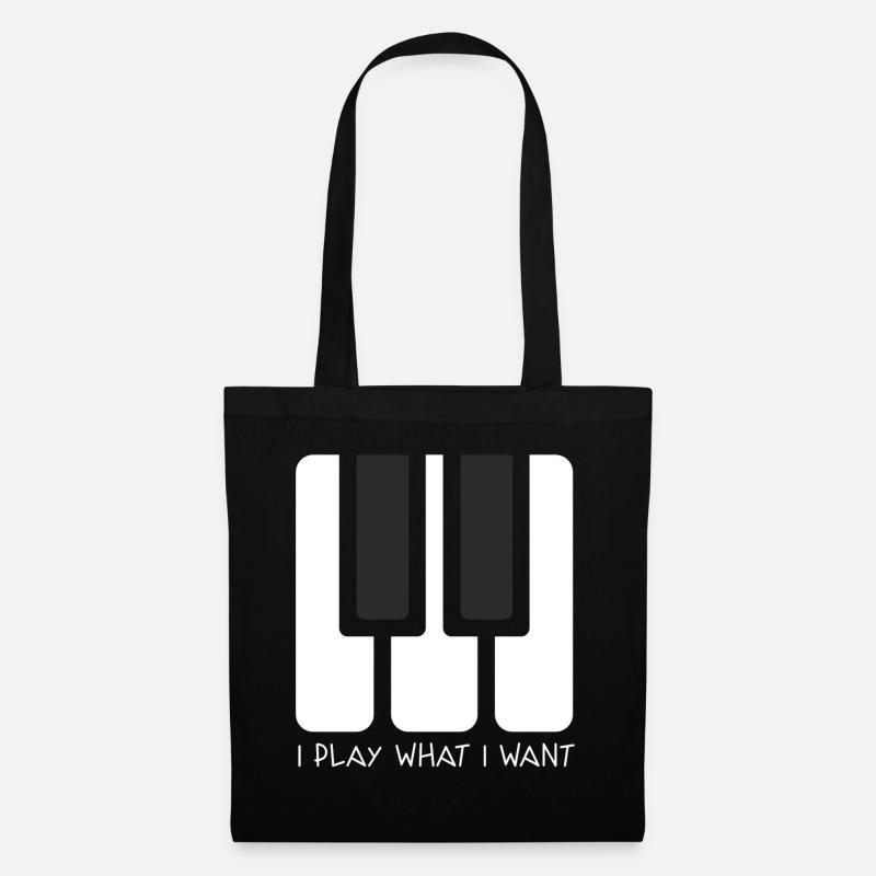 I PLAY WHAT I WANT - Stoffbeutel - Schwarz