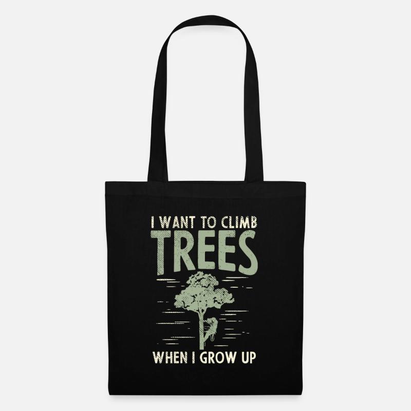 Tree surgeon tree care tree climber gift - Tote Bag - black