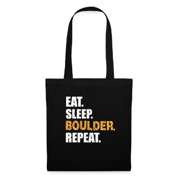 EAT SLEEP BOULDER REPEAT Climbing Climbing Wall - Tote Bag - black - Front
