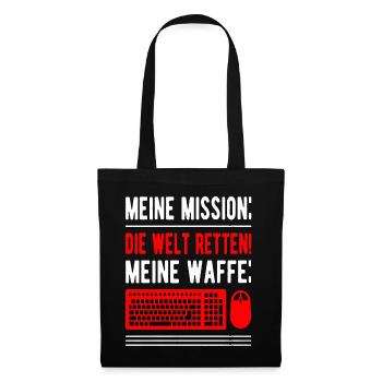 Gaming Gamer Gaming Gaming Gaming Gaming - Stoffbeutel - Schwarz - Vorne
