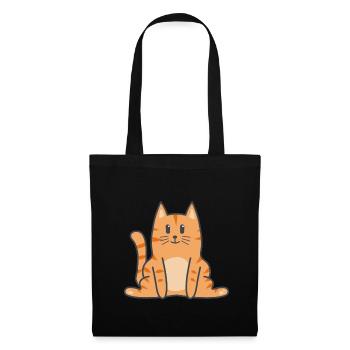 Chat Chat Kitten - Sac en tissu - noir - Devant
