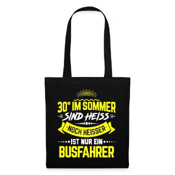 Busfahrer Bus fahren Busfahrer Geschenk Busfahrer - Stoffbeutel - Schwarz - Vorne