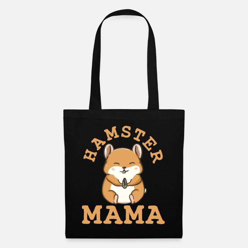 Hamster hamster doré - Sac en tissu - noir