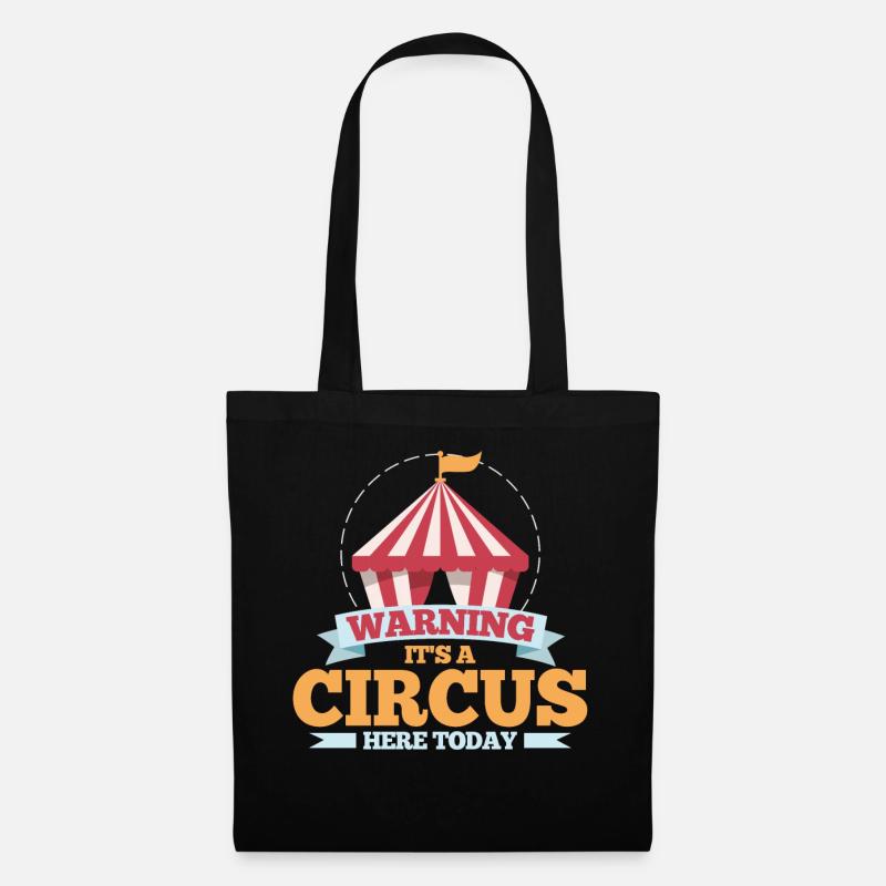 Zirkus - Stoffbeutel - Schwarz