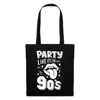 Années 90 - Sac en tissu - noir - Devant
