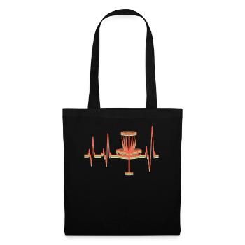 Disque de Golf Vintage Disc Heartbeat Disc Golf Frolf Frisbe - Sac en tissu - noir - Devant