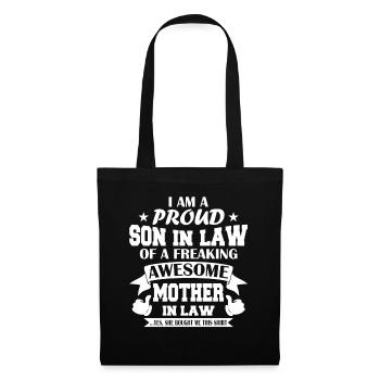 I'm A Proud Son In Law Of A Freaking Awesome Mothe - Tote Bag - black - Front