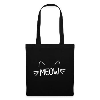 Cat Cat Motif Meow Cat Owner - Tote Bag - black - Front