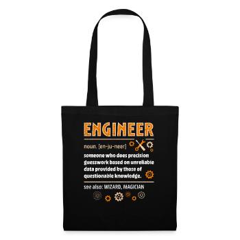 Engineer Definition Funny Engineering Nerdy Scienc - Tote Bag - black - Front