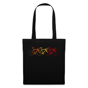 3 colorful bikes - Tote Bag - black - Front