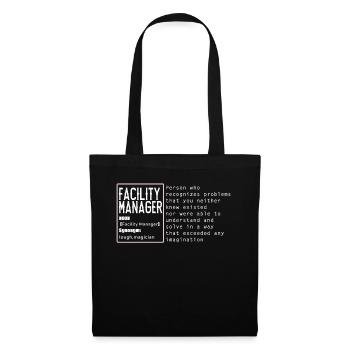 Concierge Drôle - Sac en tissu - noir - Devant