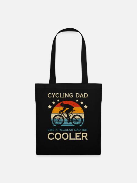 Cycling Dad Bike Rider & Cyclist Father's Day Chri - Tote Bag - black