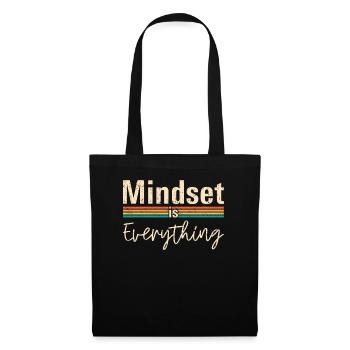 Mindset is Everything Inspirational Empowerment - Tote Bag - black - Front