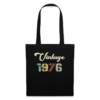 Born 1976 Birthday Gift Vintage 1976 - Tote Bag - black - Front