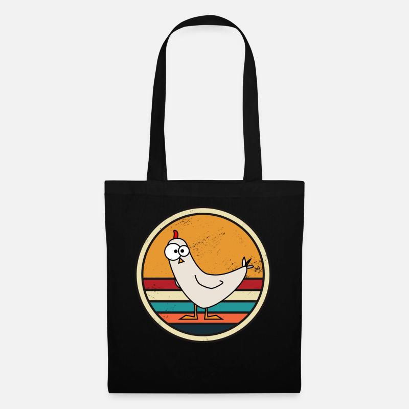 CRAZY CHICKEN - Tote Bag - black