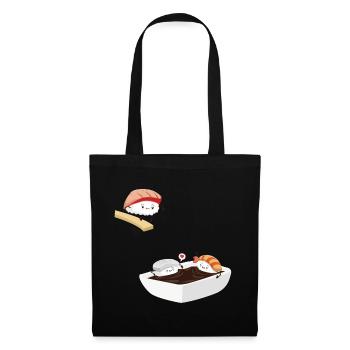 Sushi Bad Lustig - Stoffbeutel - Schwarz - Vorne