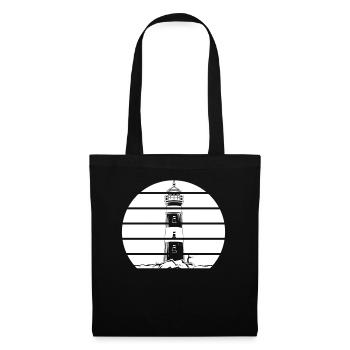 Fisherman fishing lighthouse island angler gift - Tote Bag - black - Front