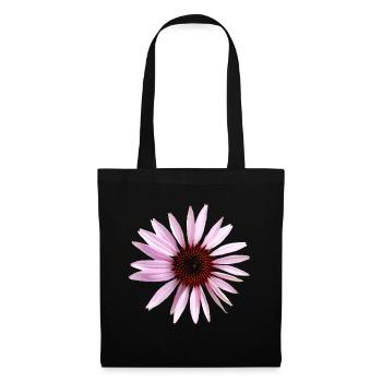 pink flowering sun hat flower, flower, floral, - Tote Bag - black - Front