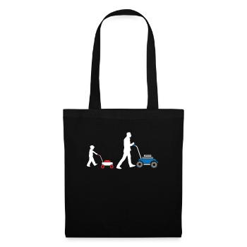 Tondre la pelouse père enfants idée cadeau tondeuse à gazon - Sac en tissu - noir - Devant