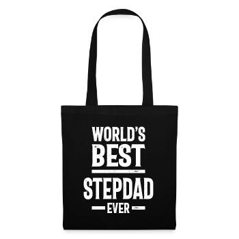 Geschenk Bester Stiefvater aller Zeiten | Stiefvater Geschenk - Stoffbeutel - Schwarz - Vorne