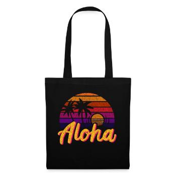 Aloha Retro - Stoffbeutel - Schwarz - Vorne