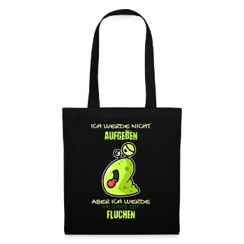 Lahme Schnecke - Stoffbeutel - Schwarz - Vorne