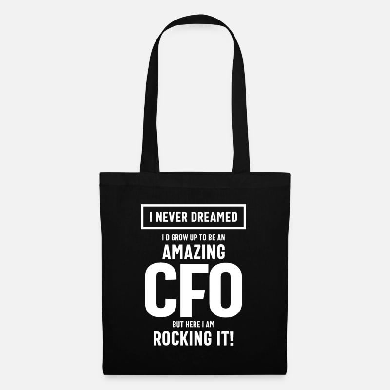 Erstaunliches CFO Job Title Geschenk - Stoffbeutel - Schwarz