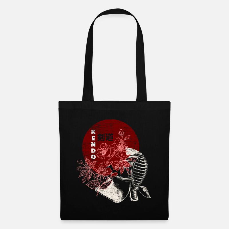 Kendo-Mädchen - Stoffbeutel - Schwarz
