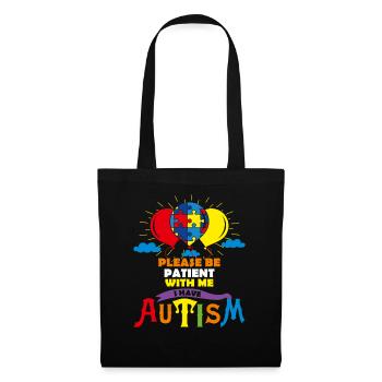 Cute Autism Balloons Please Be Patient With Me I H - Tote Bag - black - Front