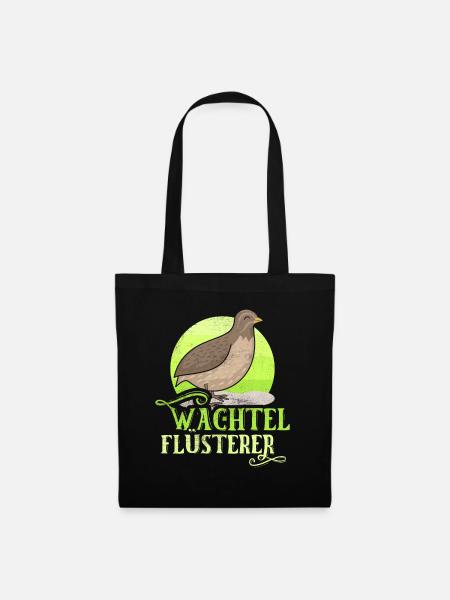 Wachtel Flüsterer - Stoffbeutel - Schwarz