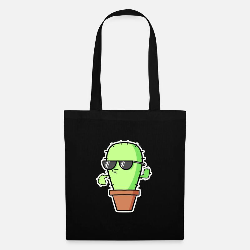 Cactus cool - Sac en tissu - noir
