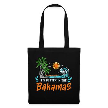 Bahamas rétro 80 ' s vacances d’été - Sac en tissu - noir - Devant