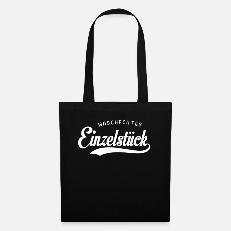 Waschechtes Einzelstück - lustiger Design - Stoffbeutel - Schwarz