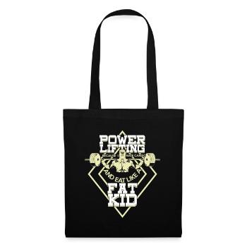 Powerlifting Powerlifter Geschenk - Stoffbeutel - Schwarz - Vorne