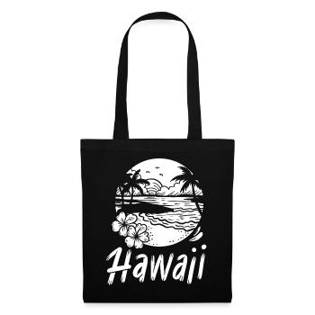 Hawaï - Sac en tissu - noir - Devant