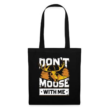 Funny elk Scandinavia animal gift - Tote Bag - black - Front